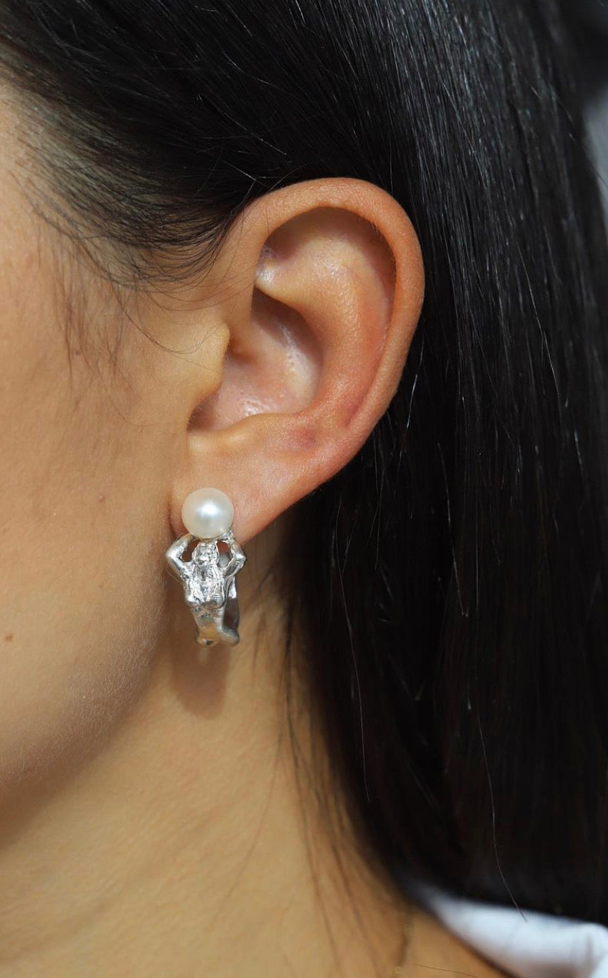 Venus Hoops Silver